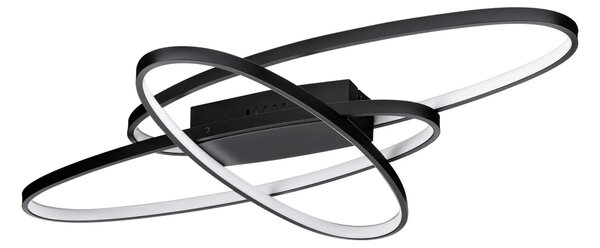 LED stmívatelné černé designové stropní svítidlo Ipon