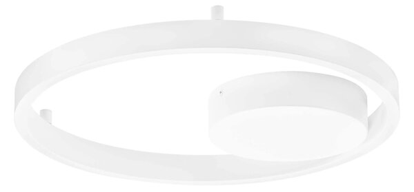 LED stmívatelné bílé designové stropní svítidlo Hedra – Bílá