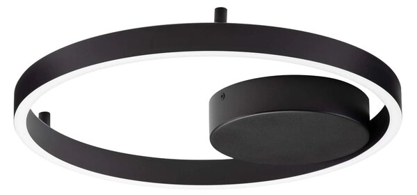LED stmívatelně černé designové stropní svítidlo Hedra – Černá