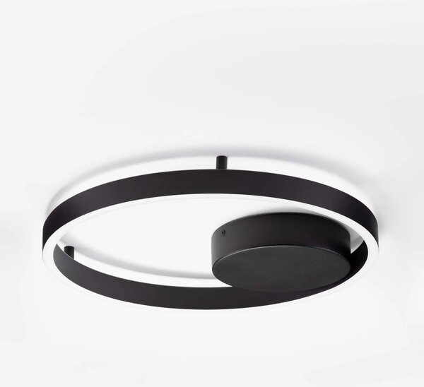 LED stmívatelně černé designové stropní svítidlo Hedra – Černá