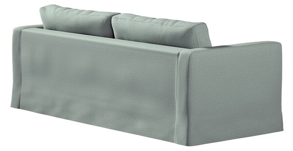 Potah na pohovku IKEA Karlstad 3-místná, nerozkládací, dlouhý barva zelená látka pletený vzor