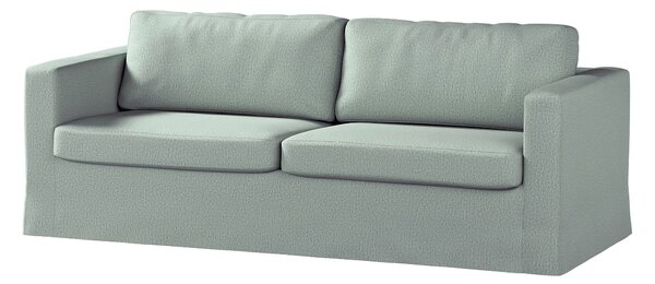 Potah na pohovku IKEA Karlstad 3-místná, nerozkládací, dlouhý barva zelená látka pletený vzor