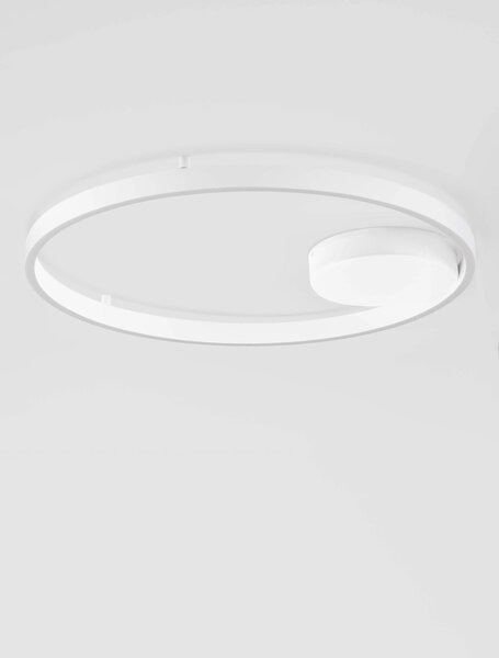 LED stmívatelné bílé designové stropní svítidlo Hedra 60W – Bílá