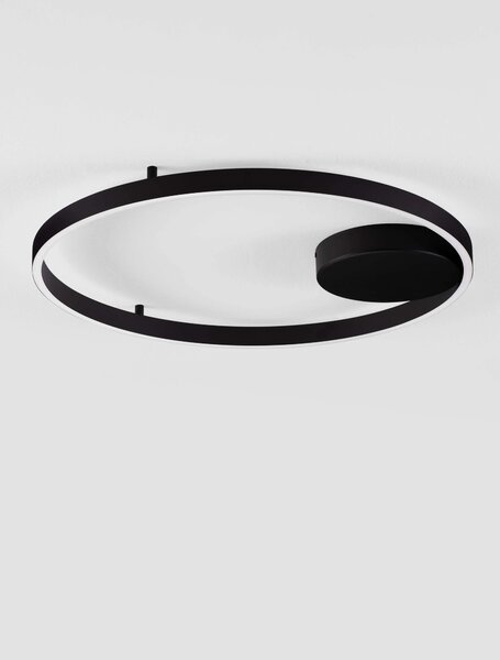 LED stmívatelné černé designové stropní svítidlo Hedra 60W – Černá