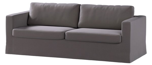 Potah na pohovku IKEA Karlstad 3-místná, nerozkládací, dlouhý barva hnědá látka sametová