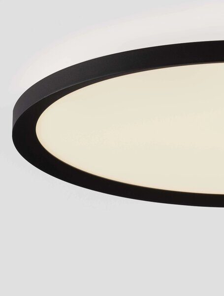 LED stmívatelné černé moderní stropní svítidlo Aoton – Černá