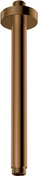 Deante Cascada, stropní sprchové rameno kulaté 250 mm, kartáčovaná bronzová, NAC_C42K
