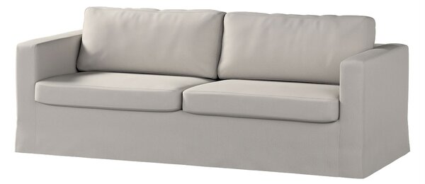 Potah na pohovku IKEA Karlstad 3-místná, nerozkládací, dlouhý barva šedá látka pletený vzor