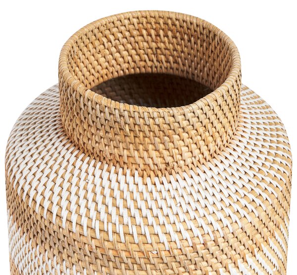 Dekorativní váza RENUN 36 cm Keramika Přírodní