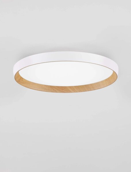 LED stmívatelné dřevěné designové stropní svítidlo Vomos – Hnědá