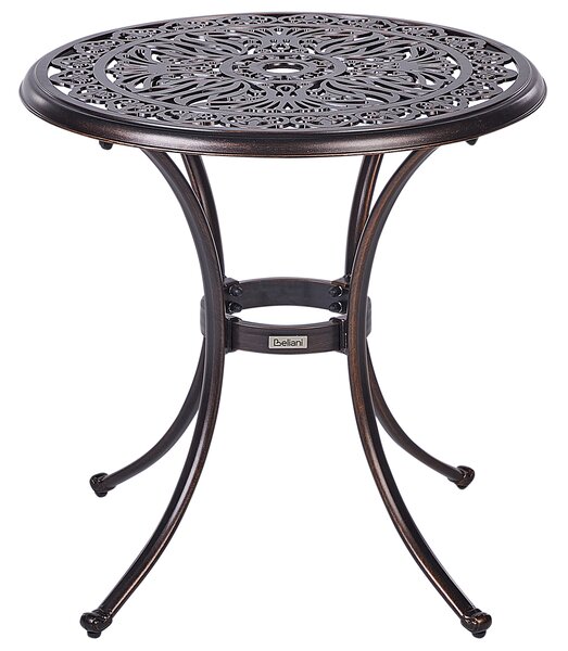 Bistro stolek ANDALO 68 cm 68 cm Kov Hnědá