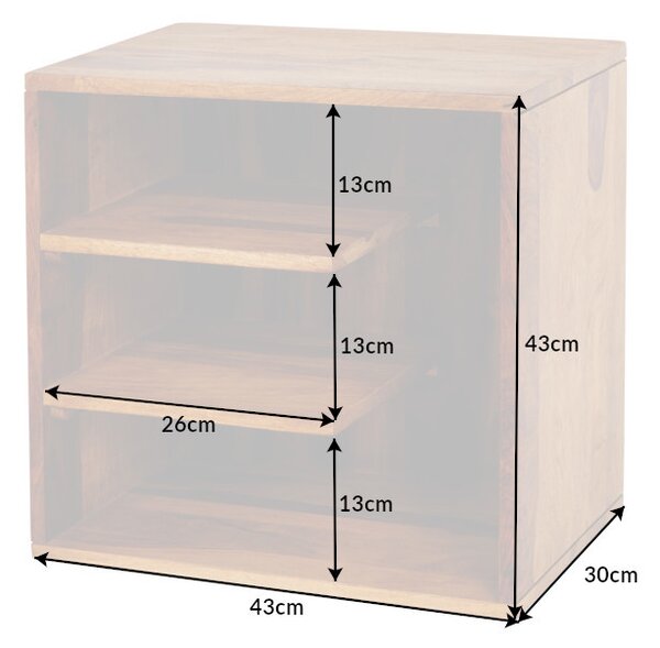 Designový odkládací stolek Louis 43 cm Sheesham