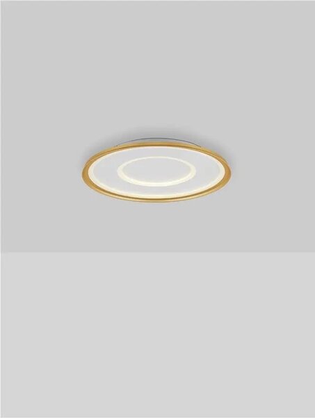 LED stmívatelné zlaté designové stropní svítidlo Figin s dálkovým ovládáním – Zlatá