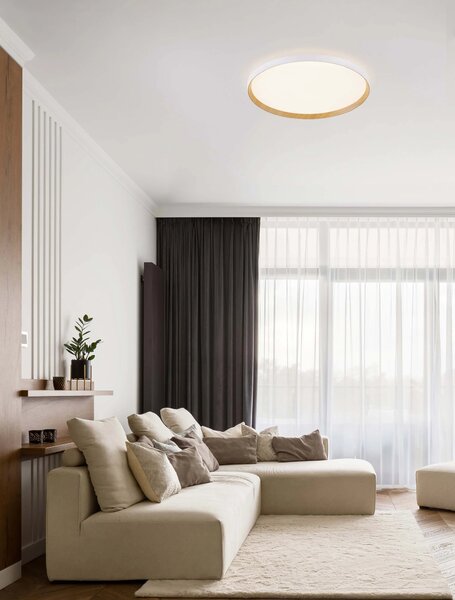 LED stmívatelné bílé designové stropní svítidlo Vomos – Bílá