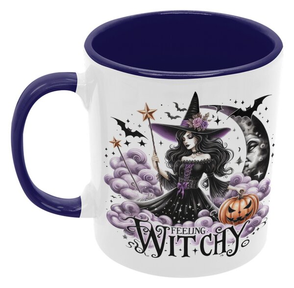 Feeling Witchy | keramický hrnek 330ml, různé barvy - Růžová světlá