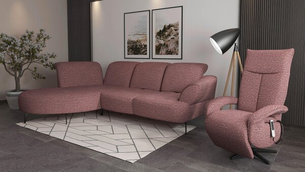 ROHOVÁ SEDAČKA, textil, lilková Sit & More - Sedací soupravy, Online Only
