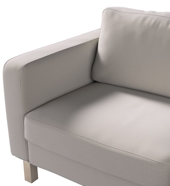 Potah na pohovku IKEA Karlstad 2-místná, nerozkládací, krátký barva béžová látka sametová