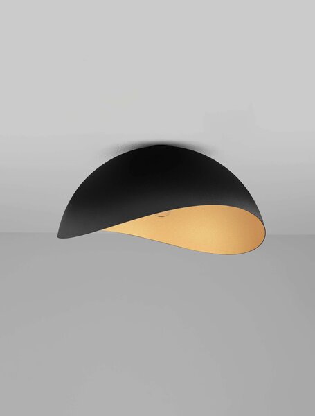 LED černo-zlaté designové stropní svítidlo Opsi 50 – 50 x 12 cm
