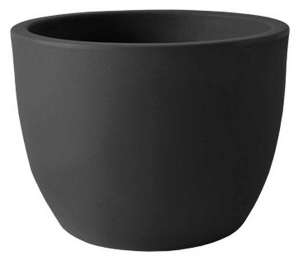 Květináč Rim antracitový 40 cm – moderní design - Antracit - 0 - 30cm