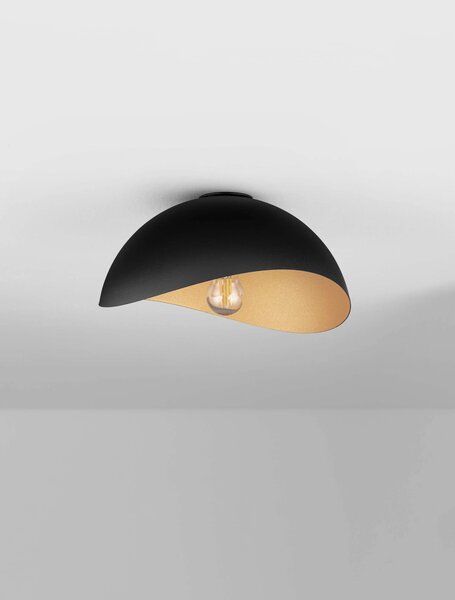 LED černo-zlaté designové stropní svítidlo Opsi 30 – 30 x 10 x 4,2 cm