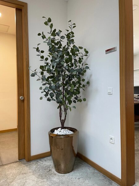 Umělý eukalyptus 180 cm – realistická dekorace - 151 - 180 cm