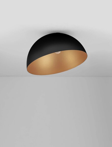 LED černo-zlaté designové stropní svítidlo Gea 50 – 50 x 12 cm