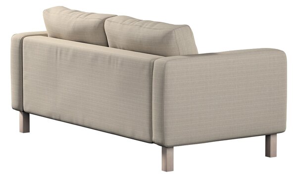 Potah na pohovku IKEA Karlstad 2-místná, nerozkládací, krátký barva béžová látka pletený vzor