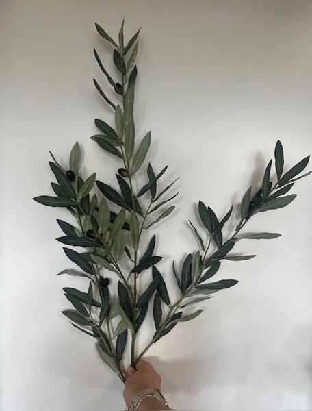 Umělá větev olivovníka 90 cm – Deluxe