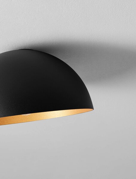 LED černo-zlaté moderní stropní svítidlo Gea 20 – 29 x 143 cm