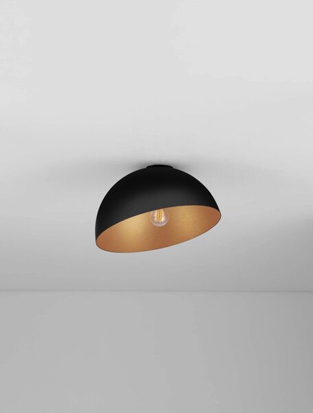 LED černo-zlaté moderní stropní svítidlo Gea 20 – 29 x 143 cm