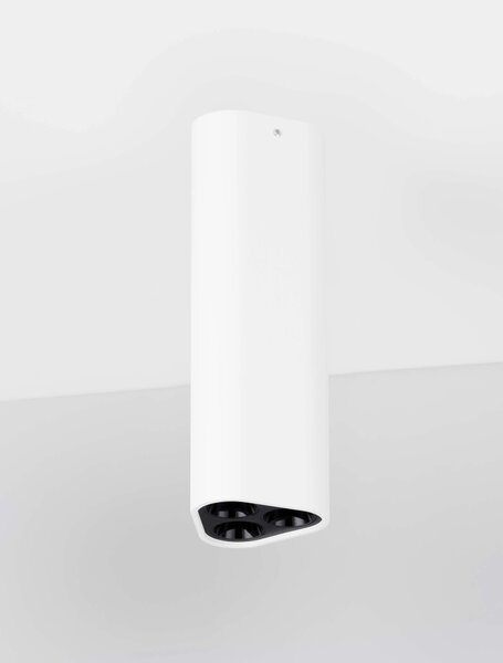 LED bílo-černé designové stropní svítidlo Etho – Bílá