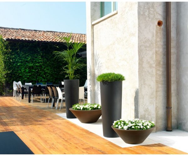 Květináč Slim 90 cm antracitová barva - Antracit - 71 - 90 cm - Teraplast