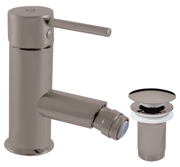 Slezák - RAV Bidetová baterie s výpustí SEINA - SE945.xKMGK, Metal grey kartáčovaná Připojovací hadičky - závit: 3/8"