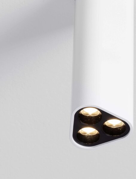LED bílo-černé designové stropní svítidlo Etho – Bílá
