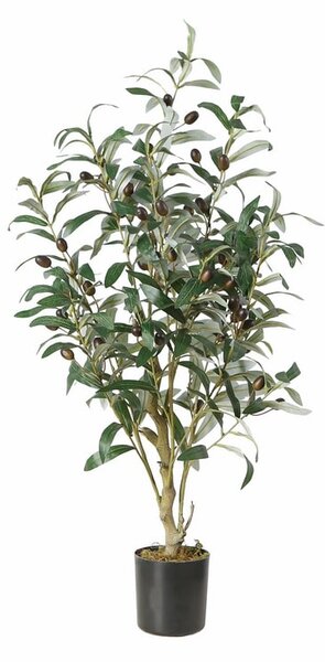 Umělý olivovník 110 cm v květináči – středomořská elegance - 91 - 120 cm