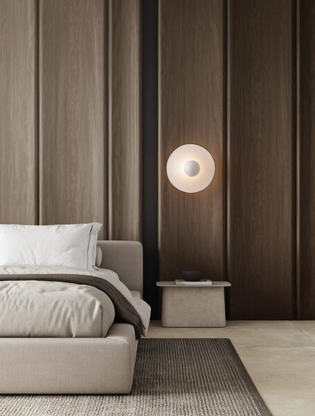 LED bílé nástěnné svítidlo Edem – Bílá