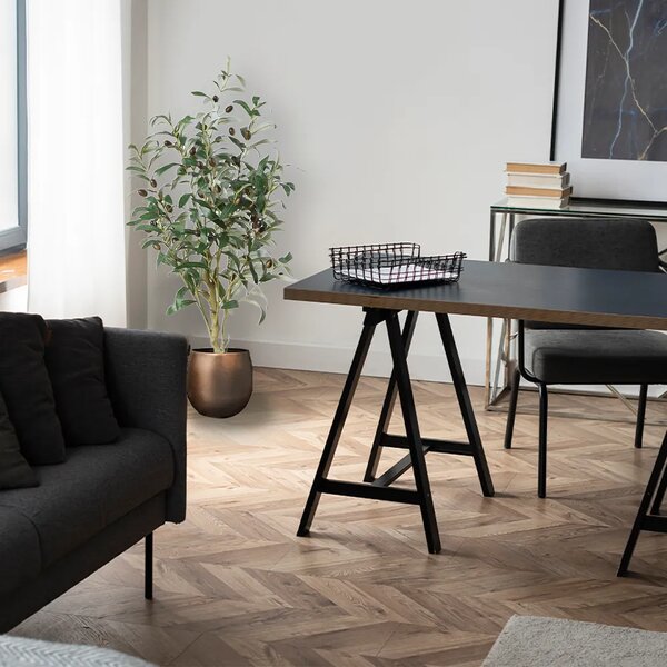 Umělý olivovník 110 cm v květináči – středomořská elegance - 91 - 120 cm