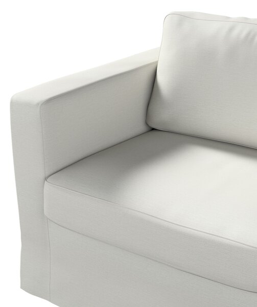 Potah na pohovku IKEA Karlstad 2-místná , nerozkládací, dlouhý barva šedá látka lesklé, pletený vzor, sametová