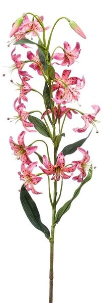 Umělá lilie, růžová barva, výška 80 cm - 71 - 90 cm