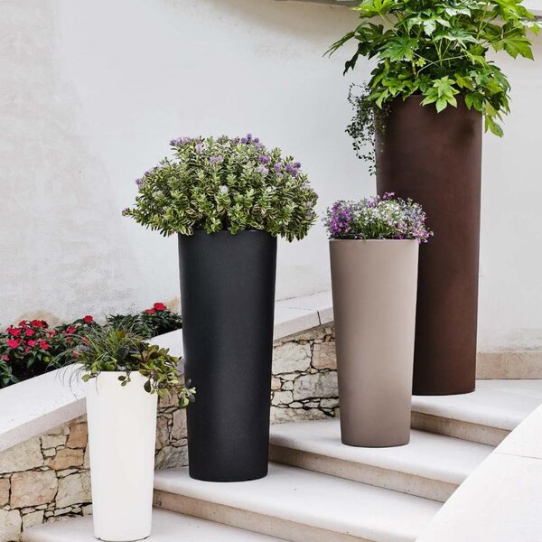 Květináč Slim 90 cm antracitová barva - Antracit - 71 - 90 cm - Teraplast