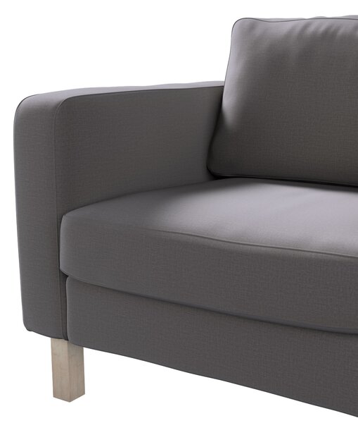 Potah na křeslo IKEA Karlstad, krátký barva hnědá látka sametová