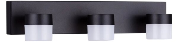 LED černé nástěnné svítidlo Teko 17W