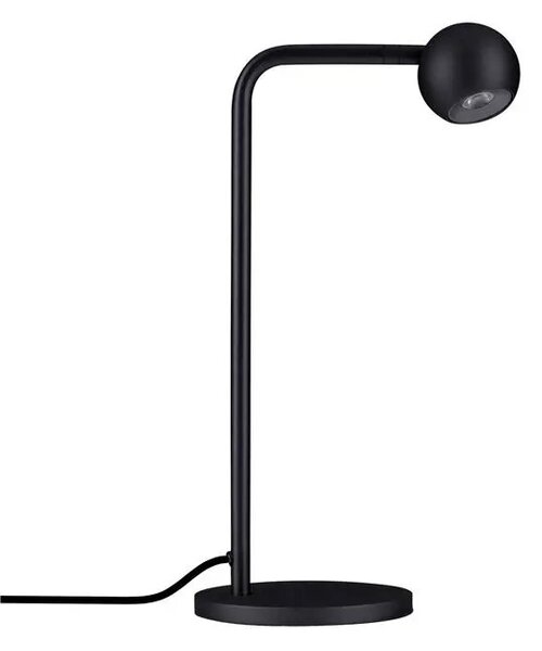 LED černá stolní lampa Sfera