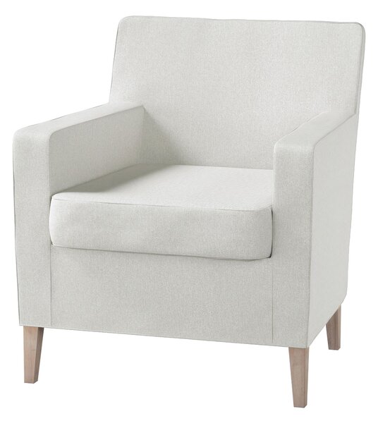 Potah na křeslo IKEA Karlstad barva krémová látka pletený vzor