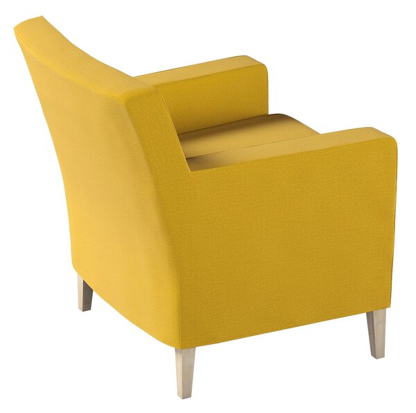 Potah na křeslo IKEA Karlstad barva žlutá látka sametová
