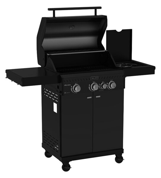 BPS-koupelny Plynový BBQ gril s boční plotýnkou a poličkou - ZEUS-B, 3+1 hořáků
