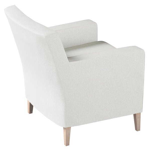 Potah na křeslo IKEA Karlstad barva krémová látka pletený vzor