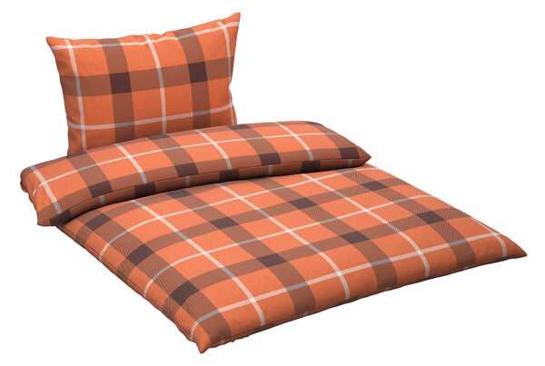 POVLEČENÍ, flanel, hnědá, oranžová, 140/200 cm Esposa - Povlečení