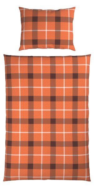 POVLEČENÍ, flanel, hnědá, oranžová, 140/200 cm Esposa - Povlečení