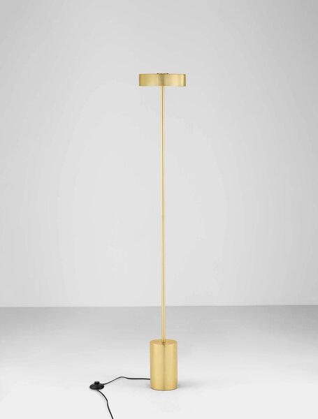 LED zlatá stojací lampa Thea